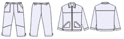 Модели Д-583 (куртка), Д-589 (брюки)