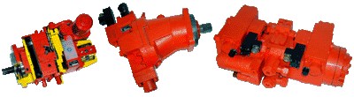 Аксиально-поршневой регулируемый насос с наклонным блоком, двойным несиловым карданом и электрогидравлическим механизмом управления БК2.960.409; БК2.960.410